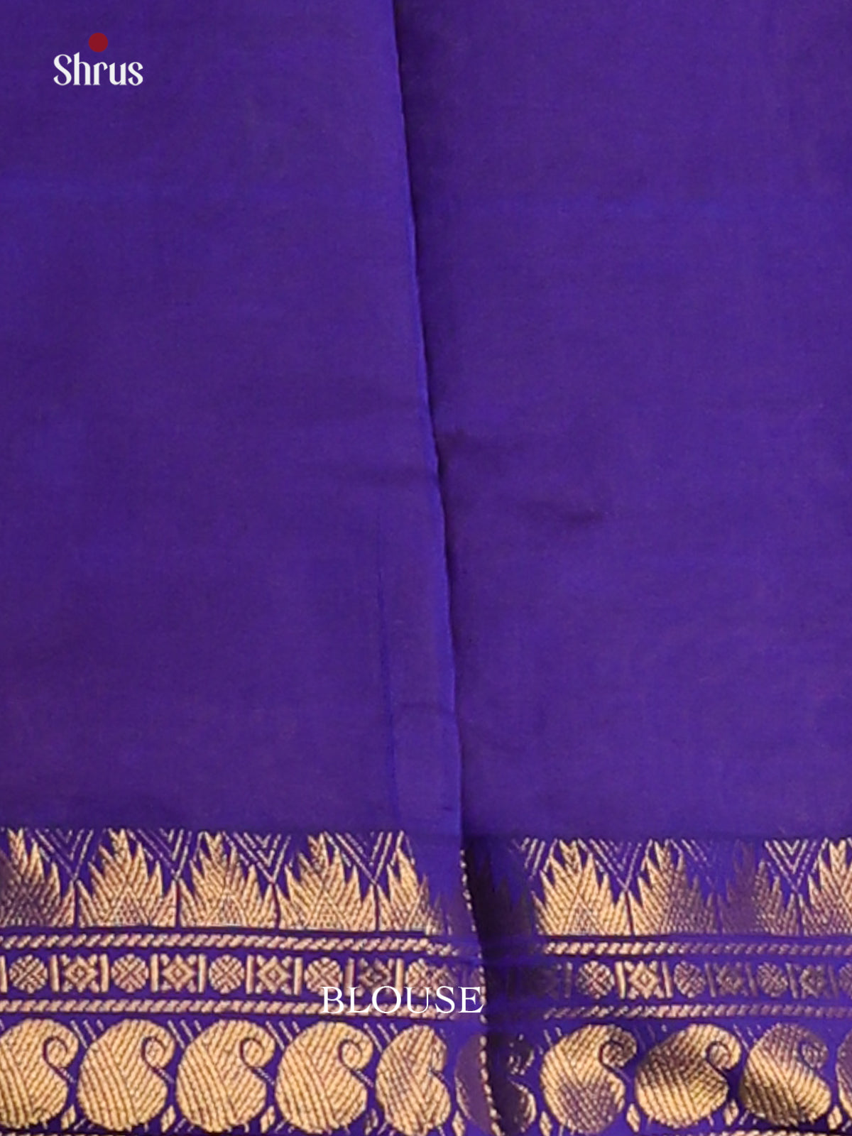 Mustard with Blue - Silkcotton-halfpure Saree - Shop on Shrus.com