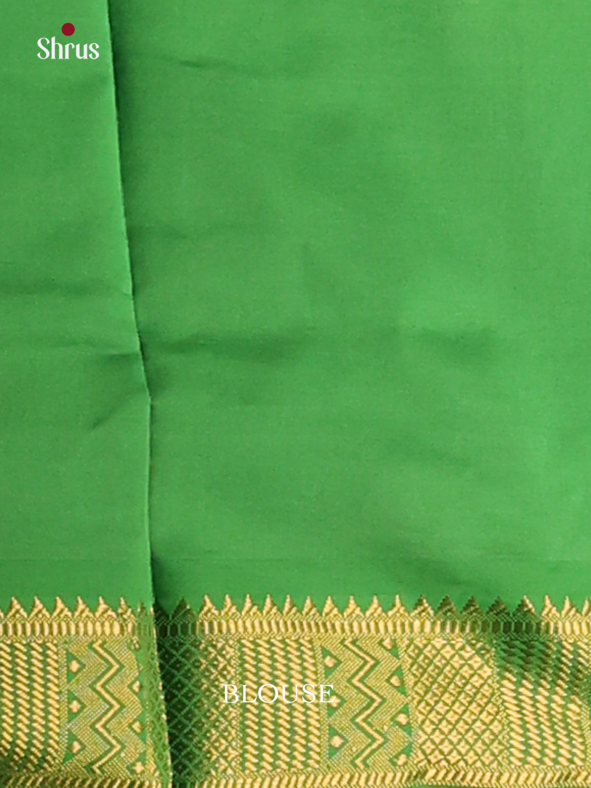 Purple with Green- Silkcotton-halfpure Saree - Shop on Shrus.com