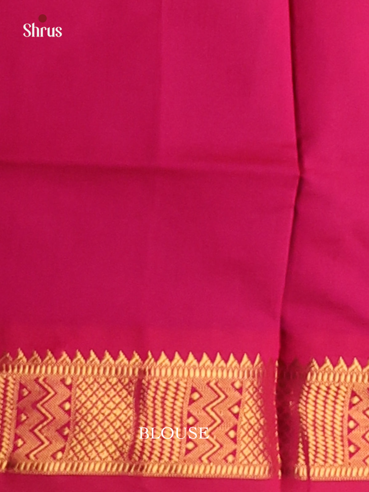 Green with Majenta- Silkcotton-halfpure Saree - Shop on Shrus.com