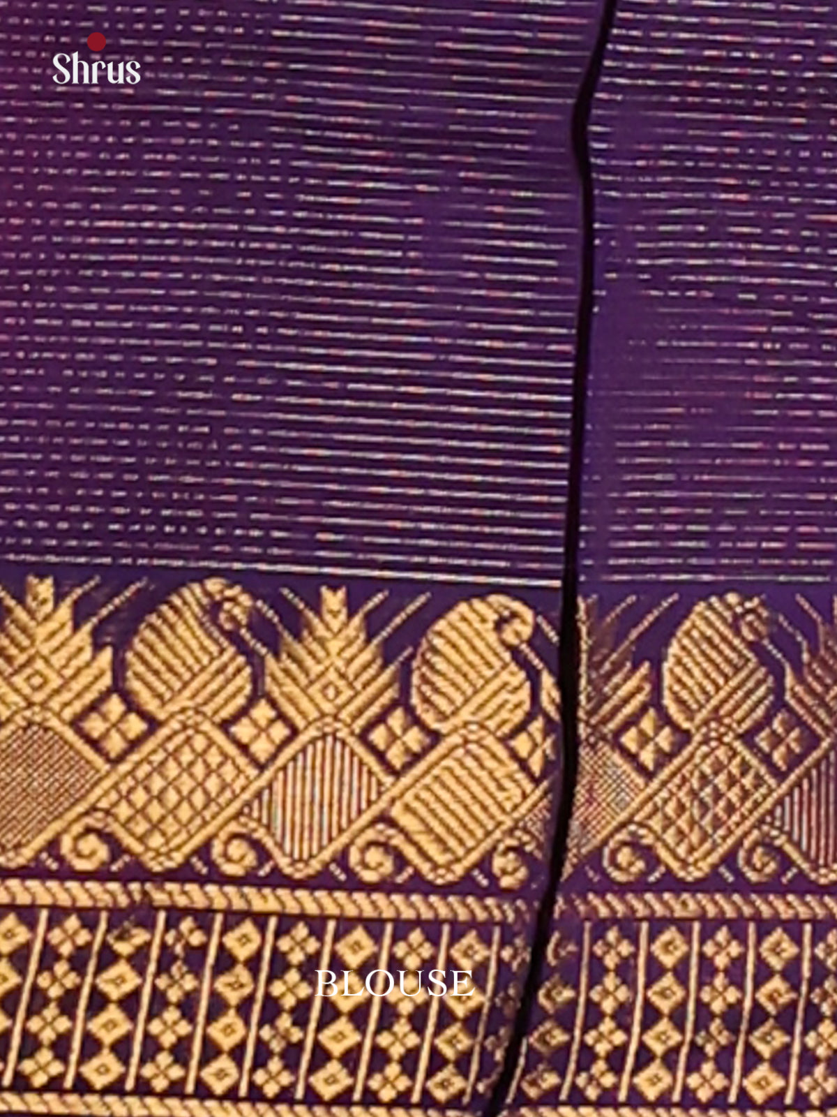 Maroon with Blue - Silkcotton-halfpure Saree - Shop on Shrus.com