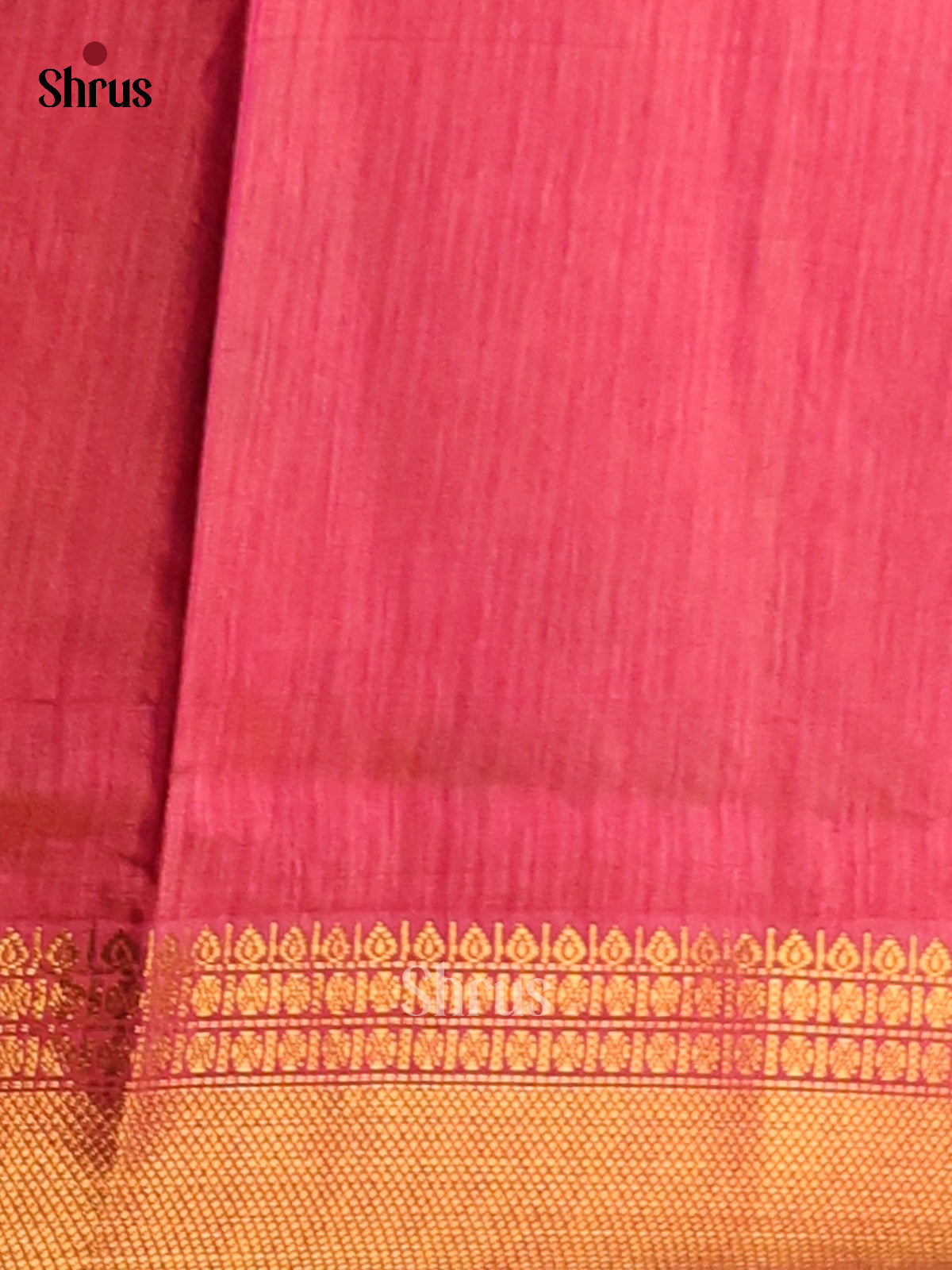 Greenish Grey with Orangish Pink - Semi Patola Saree - Shop on Shrus.com