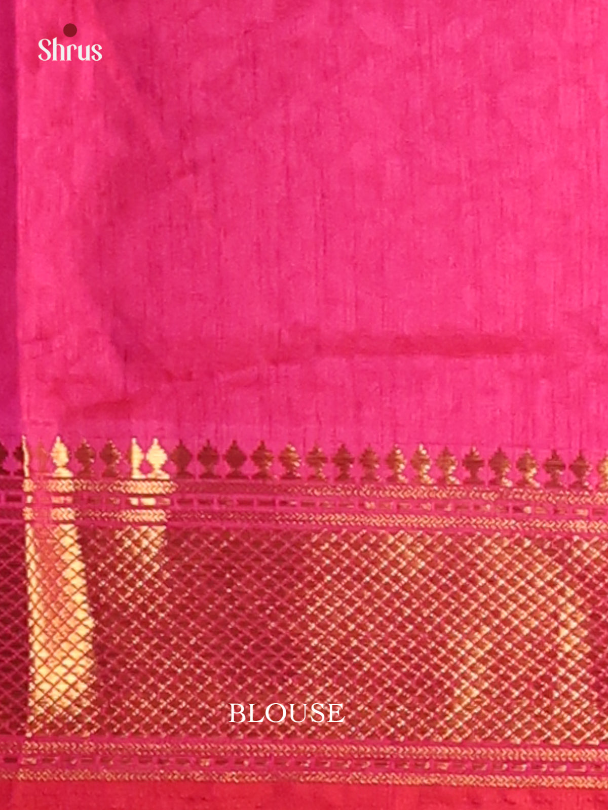 Purple with Pink - Semi Patola Saree - Shop on Shrus.com