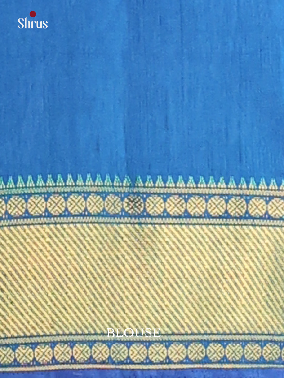 Blue with Teal - Semi Patola Saree - Shop on Shrus.com