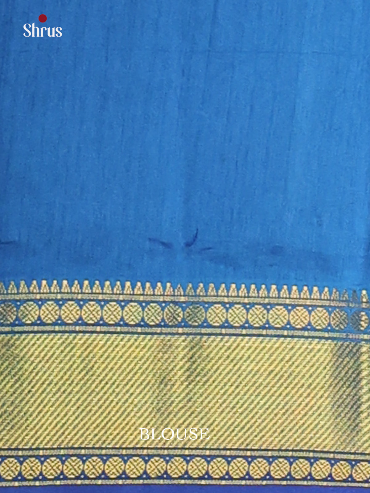 Blue & Teal - Semi Patola Saree - Shop on Shrus.com