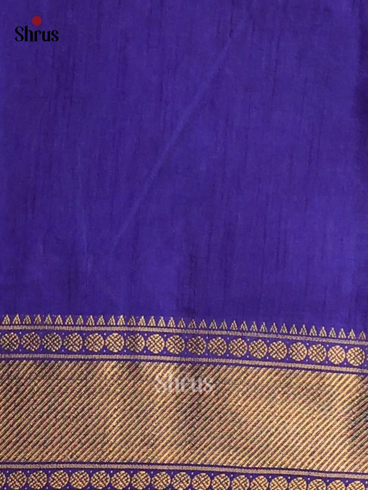 Purple with Blue - Semi Patola Saree - Shop on Shrus.com