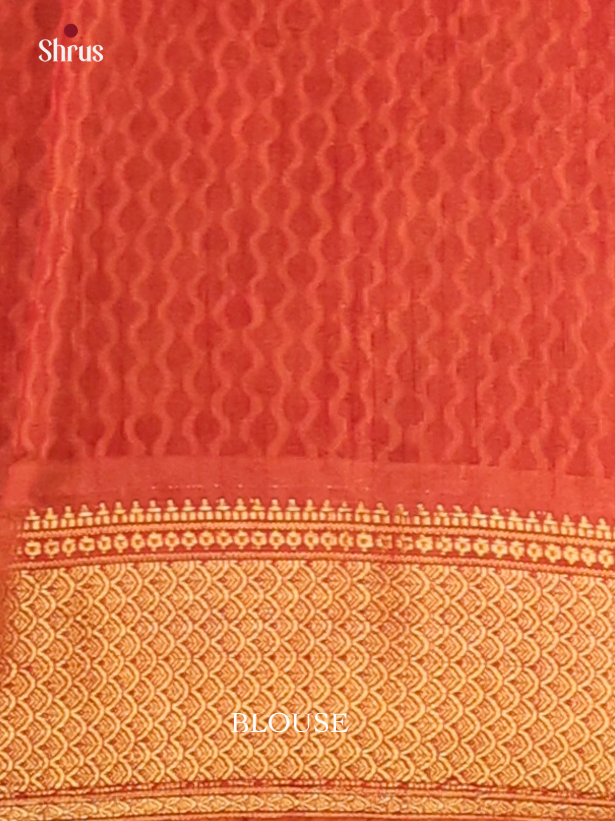 Brown with Orange - Semi Patola Saree - Shop on Shrus.com