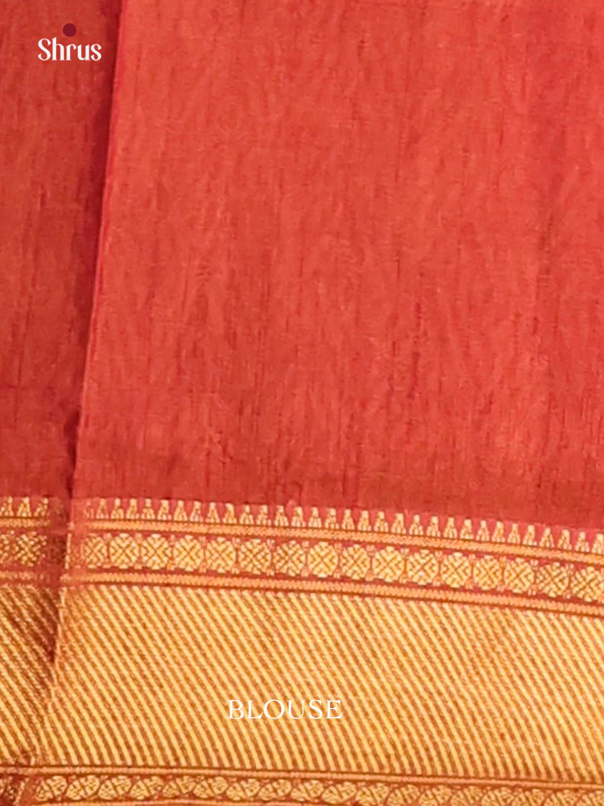 Brown with Orange - Semi Patola Saree - Shop on Shrus.com