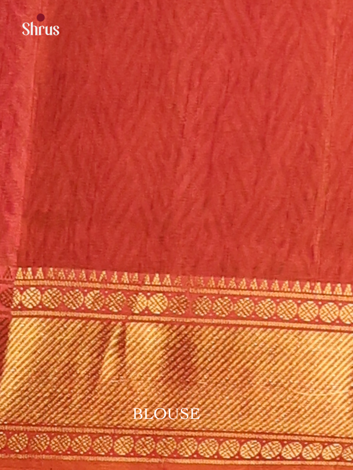 Mustard with Brick - Semi Patola Saree - Shop on Shrus.com