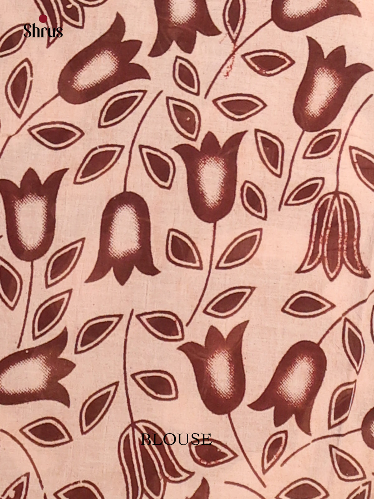 Blue & Brown - kalamkari-cotton Saree - Shop on Shrus.com