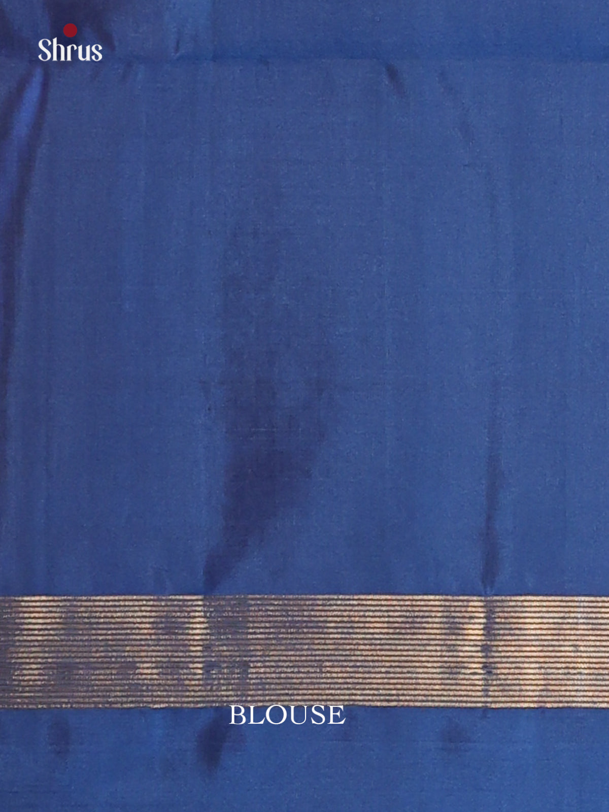 Bright Rust Soft silk Saree with zari woven floral vines brocade & Contrast Blue border-2