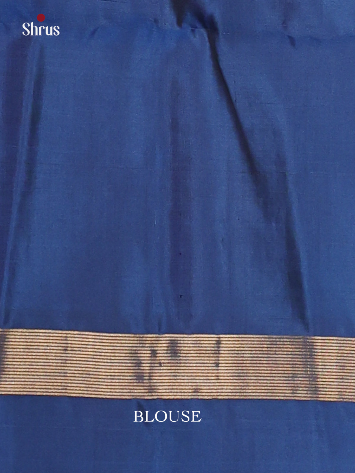 Charming Lavender Soft silk Saree with gold floral vines brocade & blue border-2