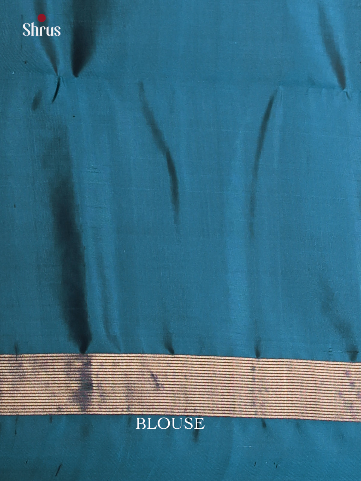 Gorgeous Dark Green Soft silk Saree with floral vines brocade & contrast Blue zari pallu-2