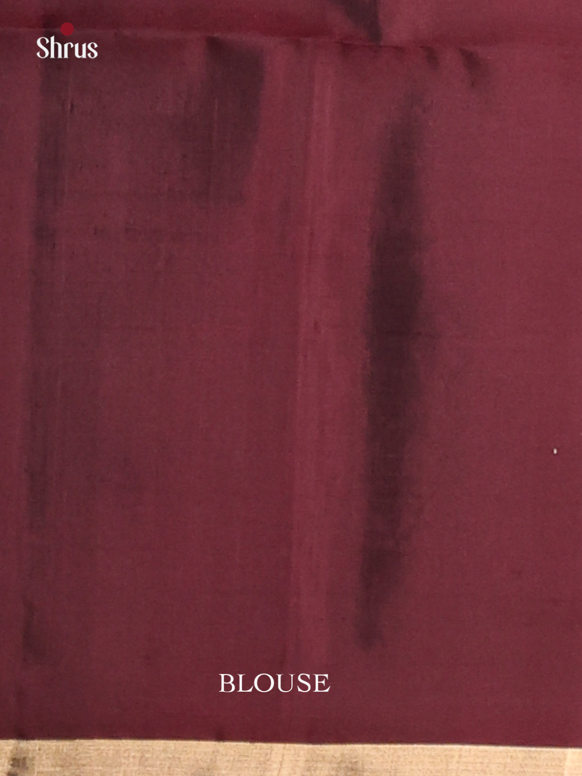 Shimmery Gold Soft silk Saree with pochampally floral nestling & maroon zari border-2