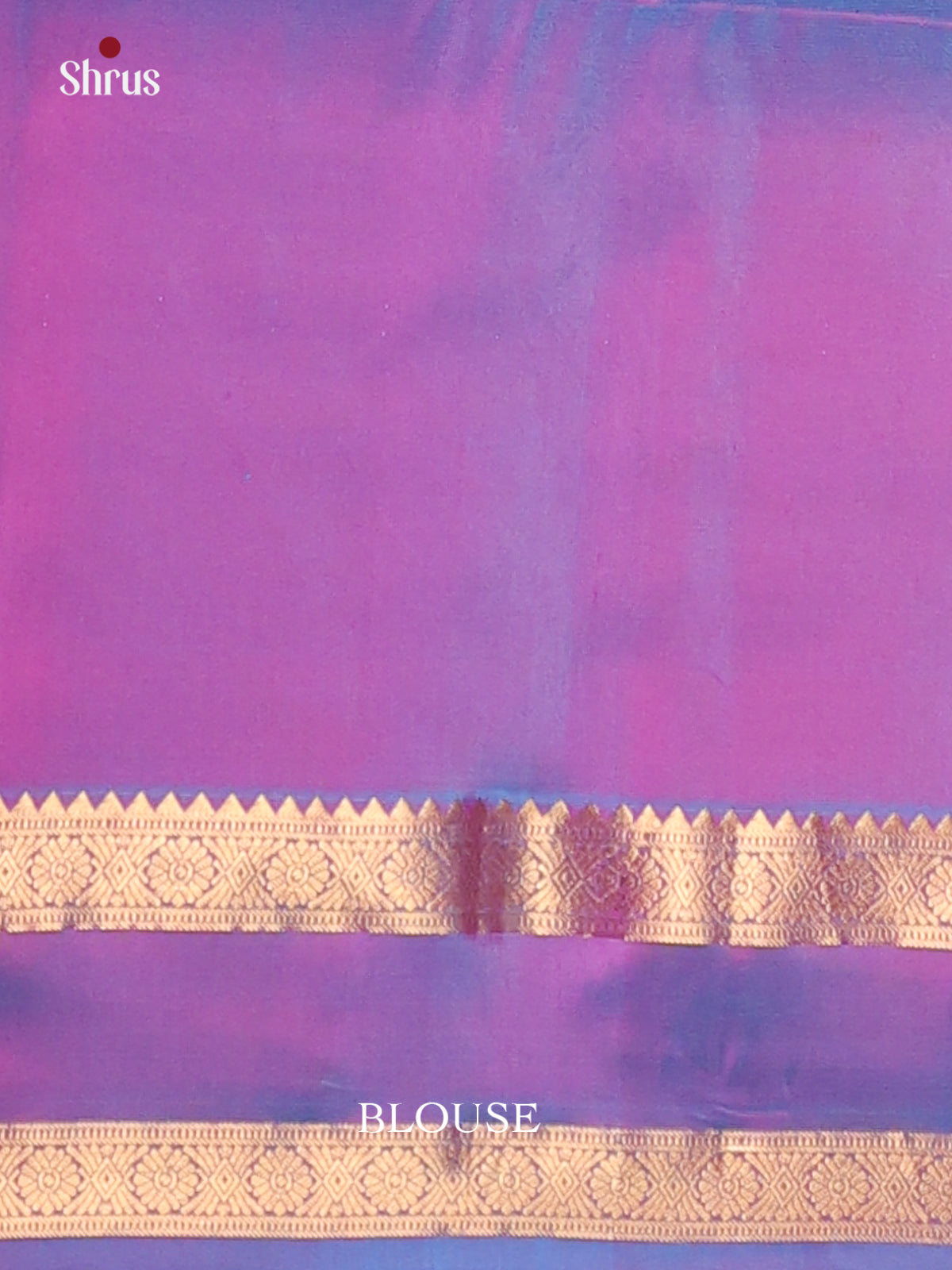 Radiant Orange with Purple Softsilk Saree with zari check, butta,rettaipet border - Shop on Shrus.com