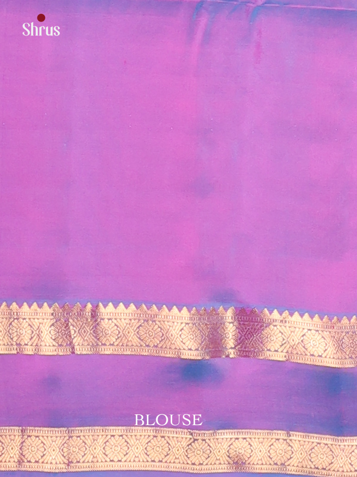 Beautiful Majenta Soft silk Saree with zari checks, buttas & Purple Rettaipet Border - Shop on Shrus.com