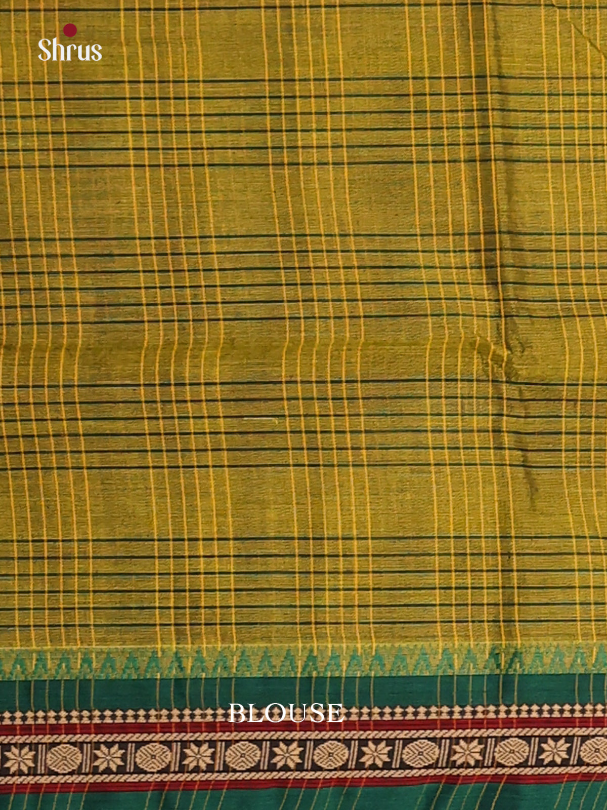 Mehandi green & Green- Narayanpet Cotton Saree - Shop on Shrus.com