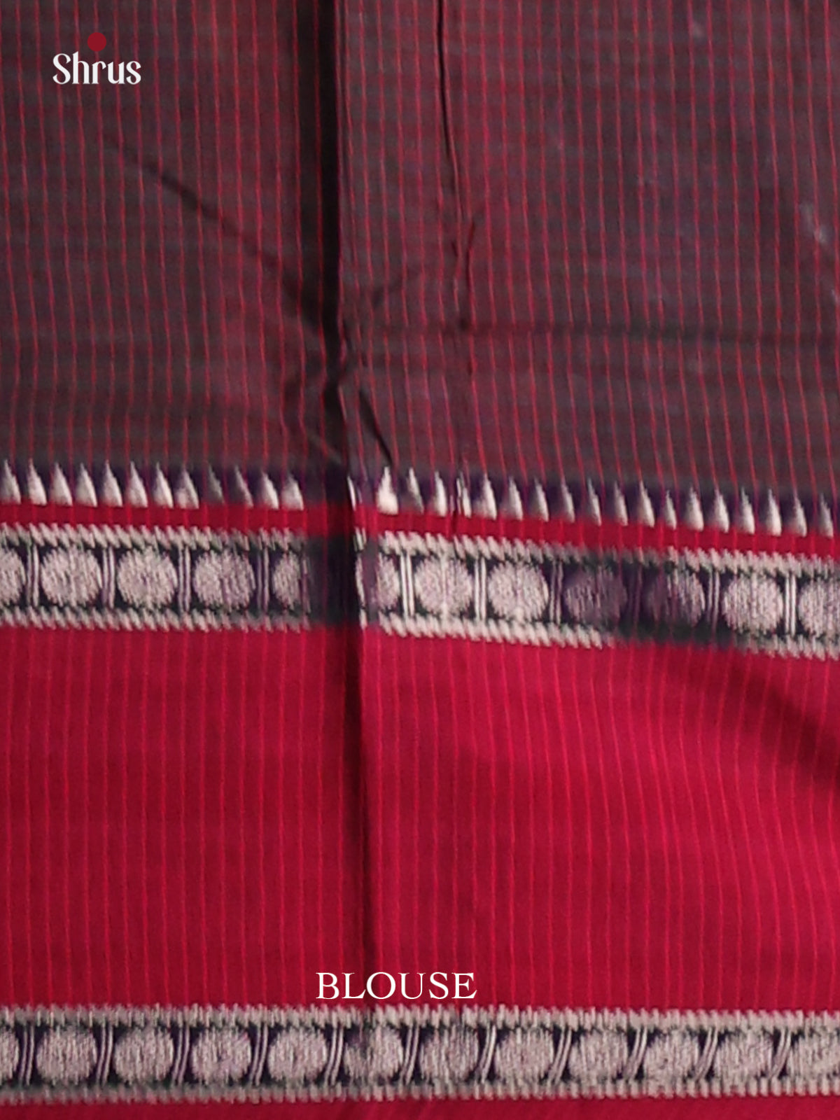 Brown with Red - Narayanpet Cotton Saree - Shop on Shrus.com