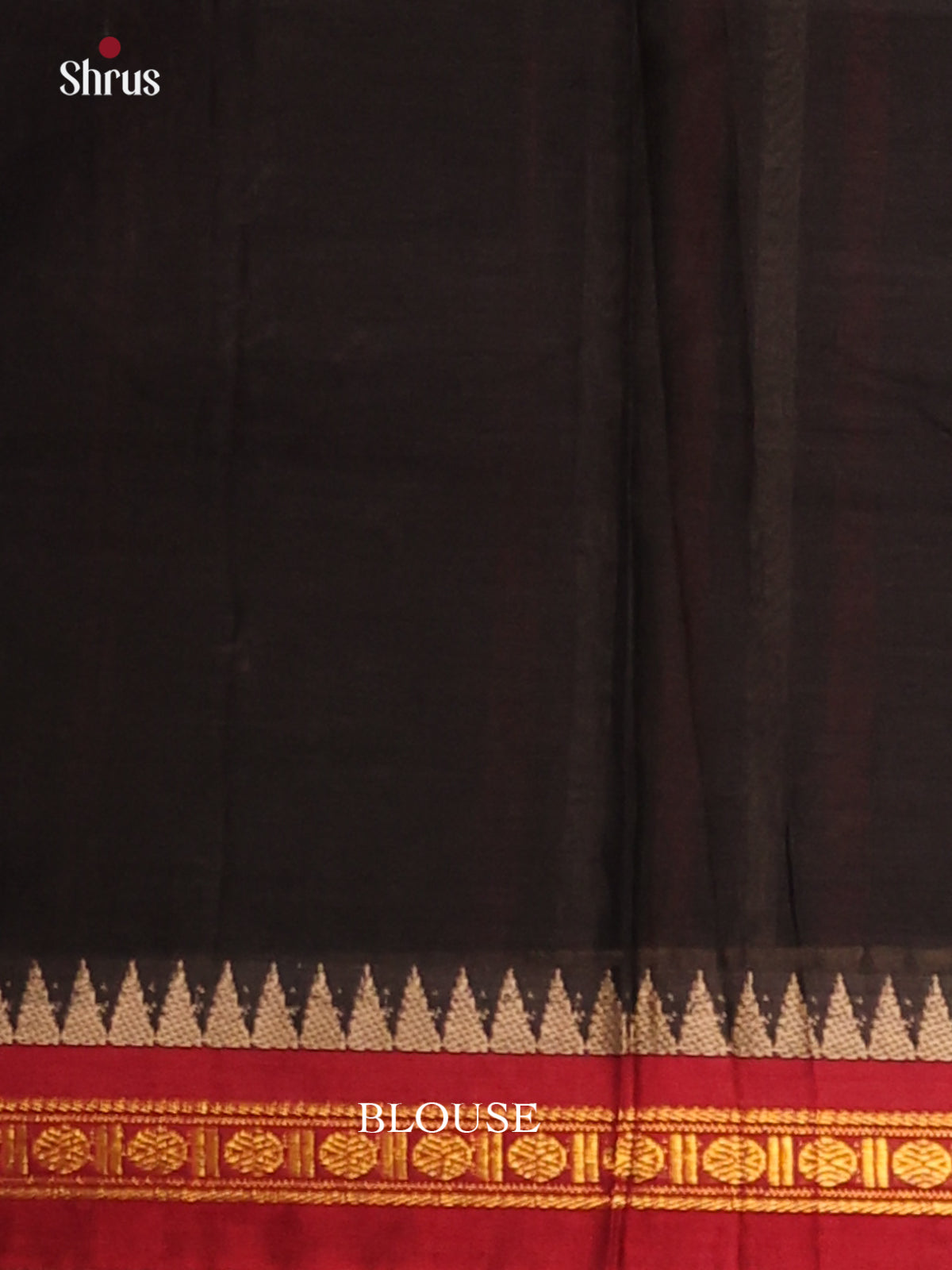 Black & Red - Narayanpet Cotton Saree - Shop on Shrus.com