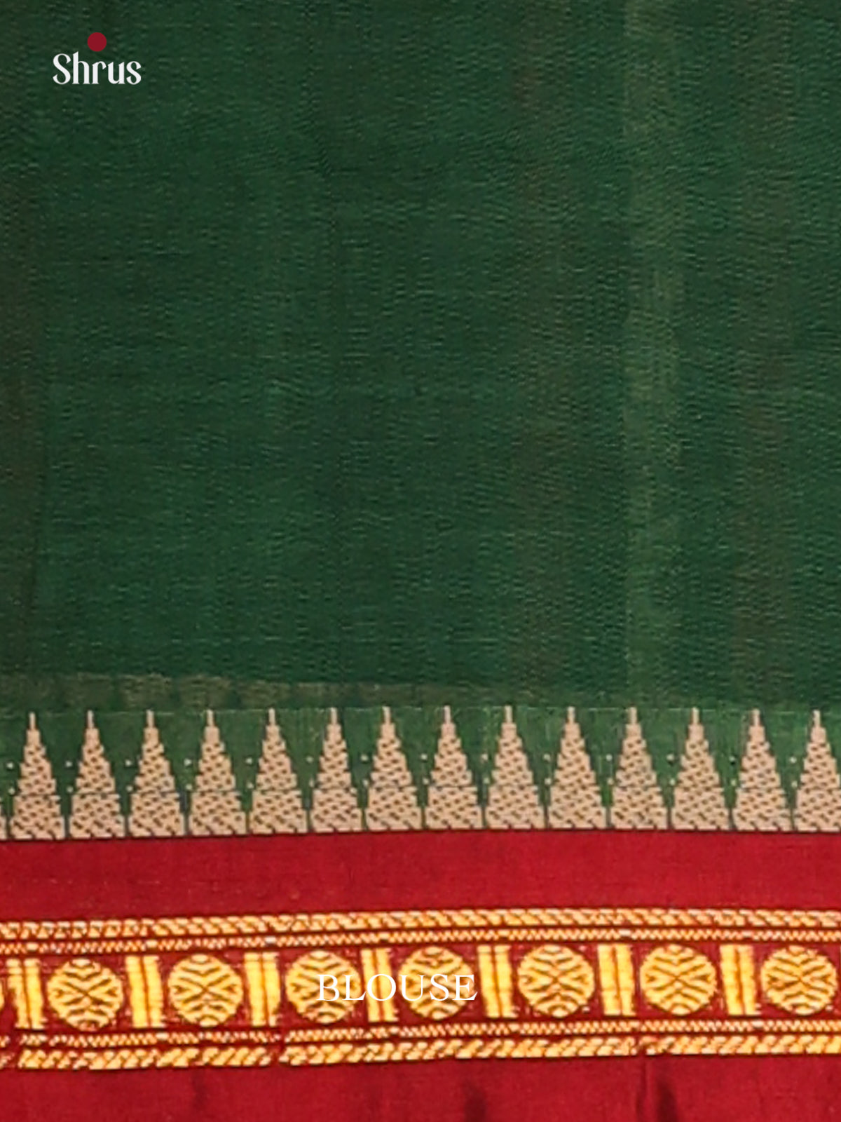 Green & Maroon - Narayanpet Cotton Saree - Shop on Shrus.com
