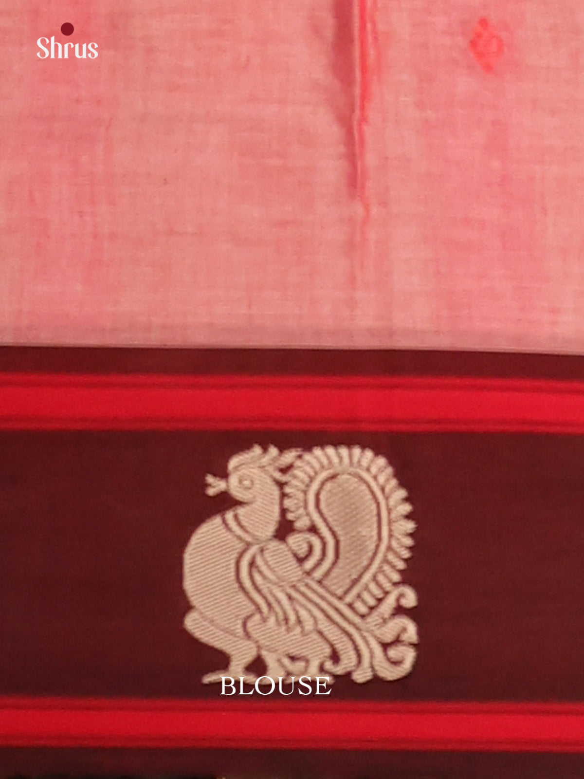 Pink with Maroon - Narayanpet Cotton Saree - Shop on Shrus.com