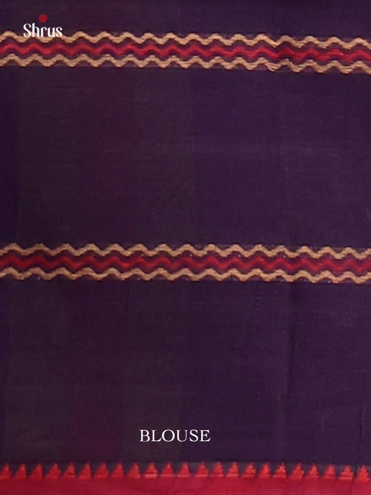Violet with Maroon - Narayanpet Cotton Saree - Shop on Shrus.com