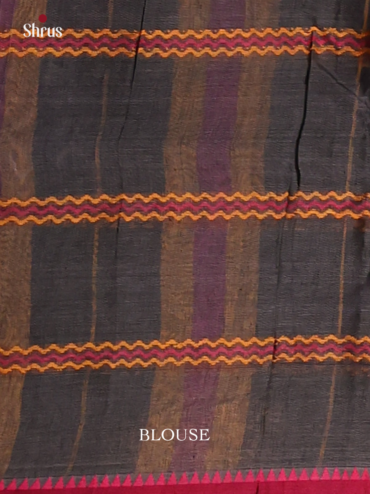 Black & Maroon - Narayanpet Cotton Saree - Shop on Shrus.com