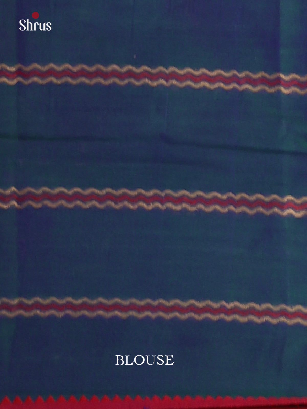 Blue & Maroon - Narayanpet Cotton Saree - Shop on Shrus.com