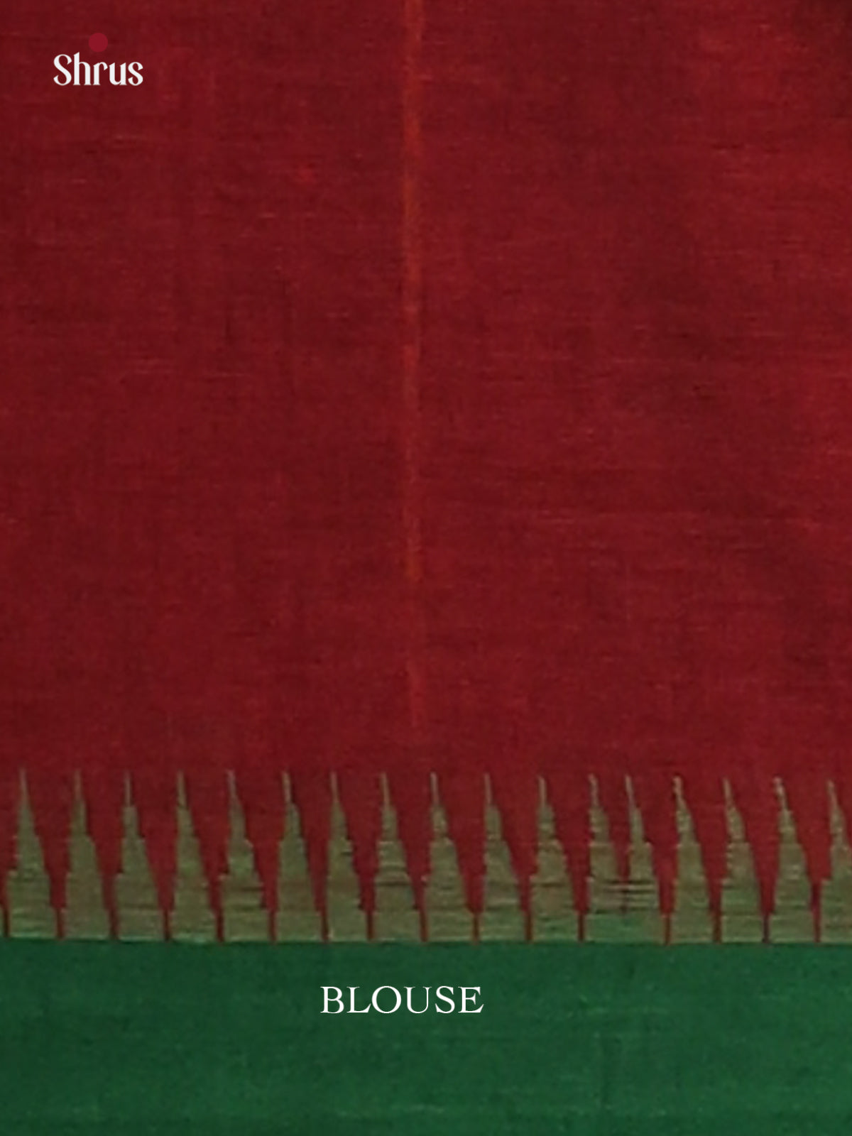 Maroon & Green - Narayanpet Cotton Saree - Shop on Shrus.com