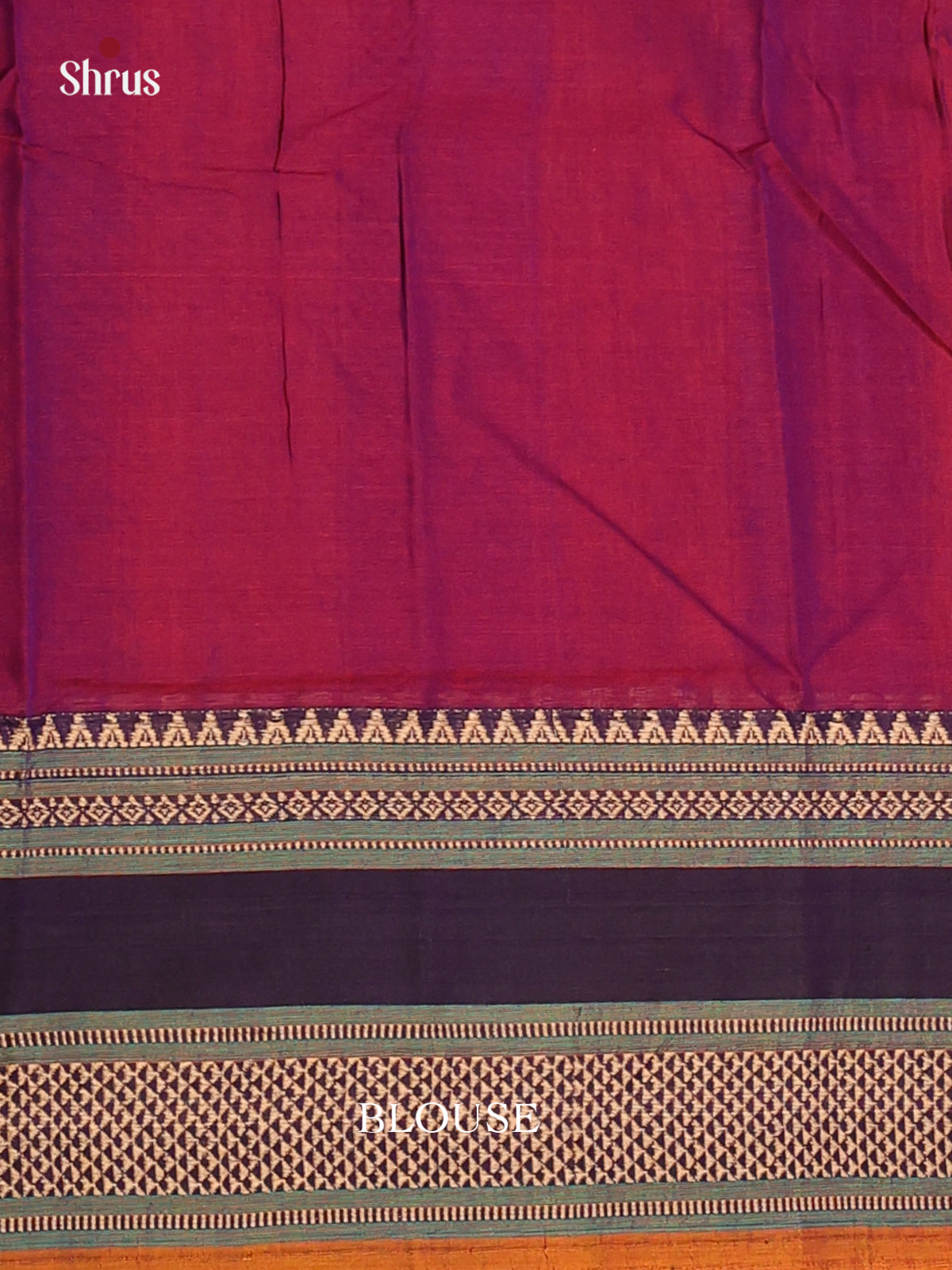 Purple with Orange - Narayanpet Cotton Saree - Shop on Shrus.com