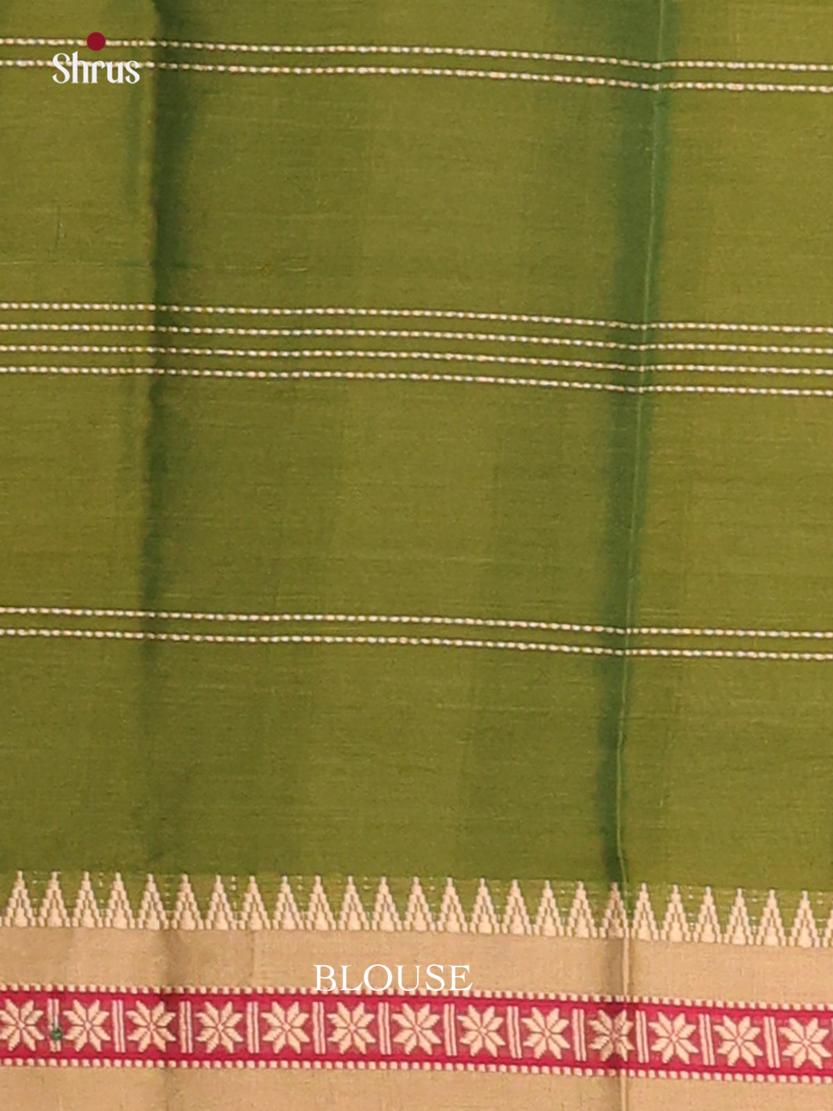 Green & Beige - Narayanpet Cotton Saree - Shop on Shrus.com