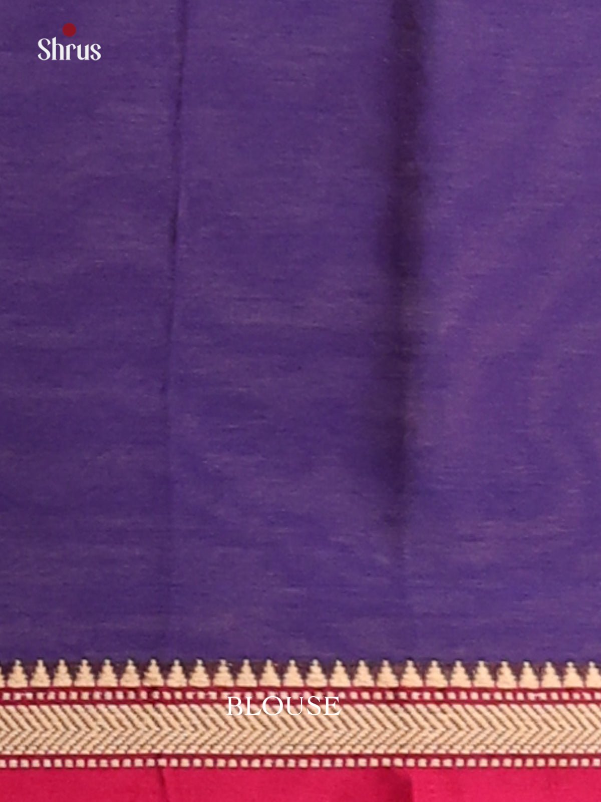 Violet with Maroon - Narayanpet Cotton Saree - Shop on Shrus.com