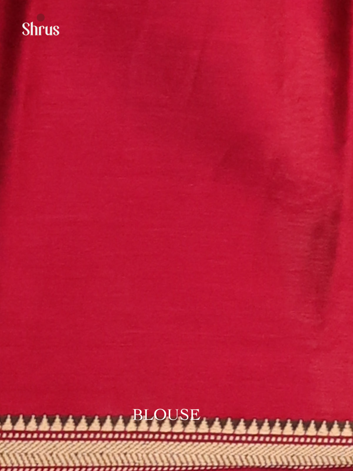 Maroon with Red - Narayanpet Cotton Saree - Shop on Shrus.com