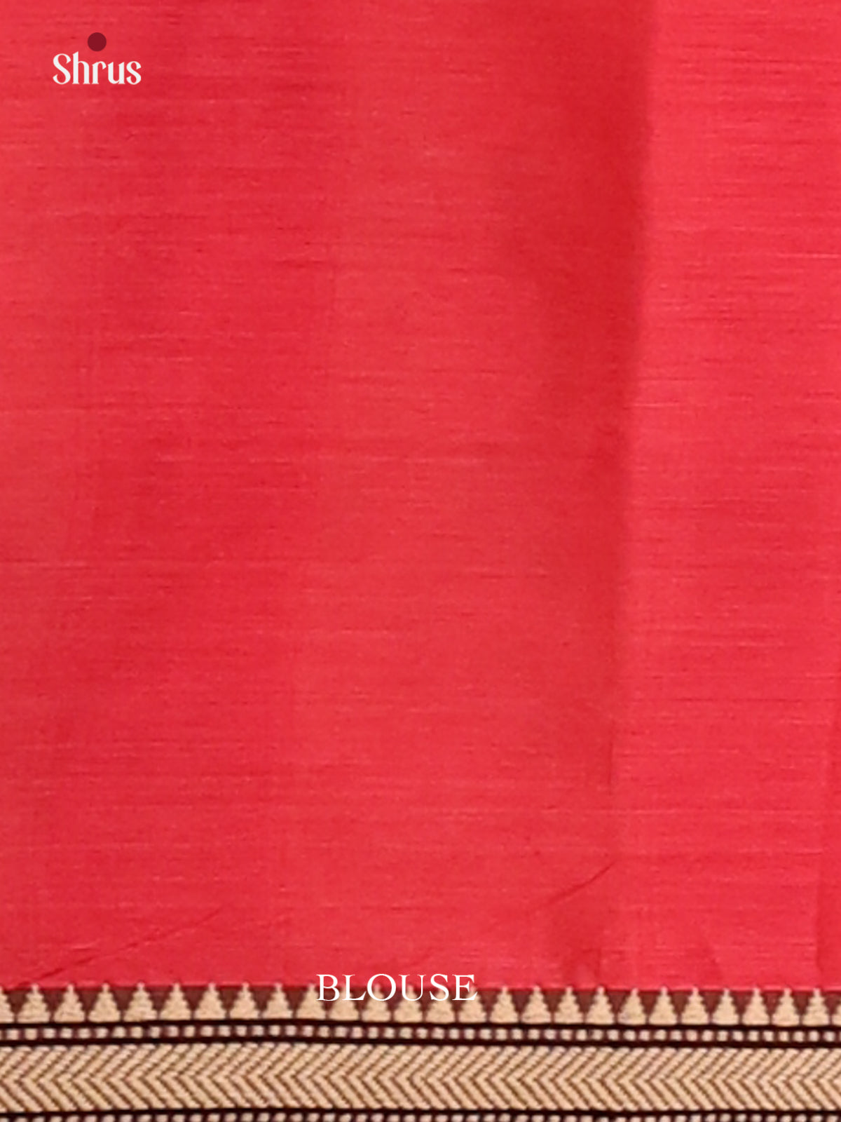 Deep Pink with brown - Narayanpet Cotton Saree - Shop on Shrus.com