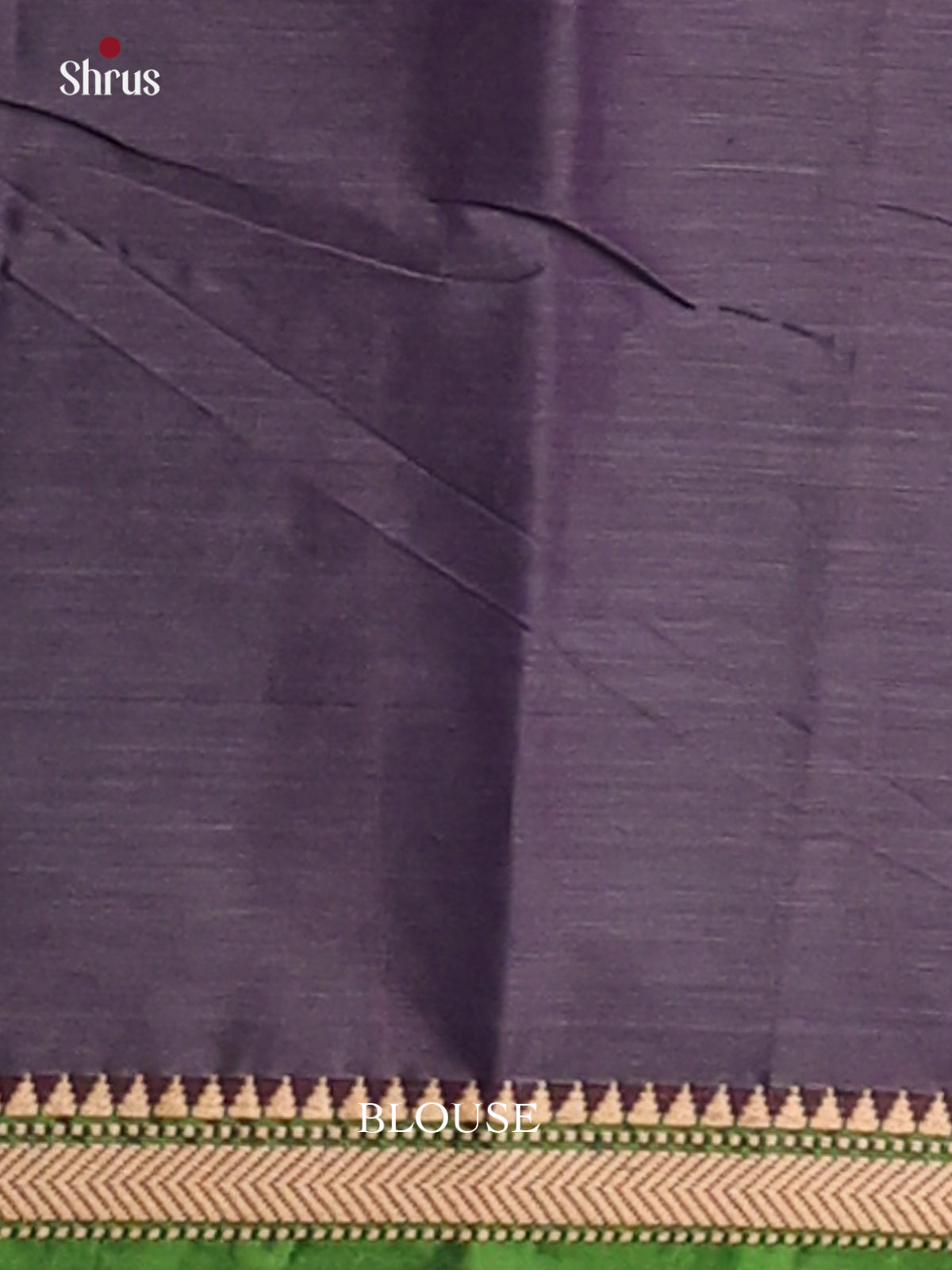 Violet with Green - Narayanpet Cotton Saree - Shop on Shrus.com