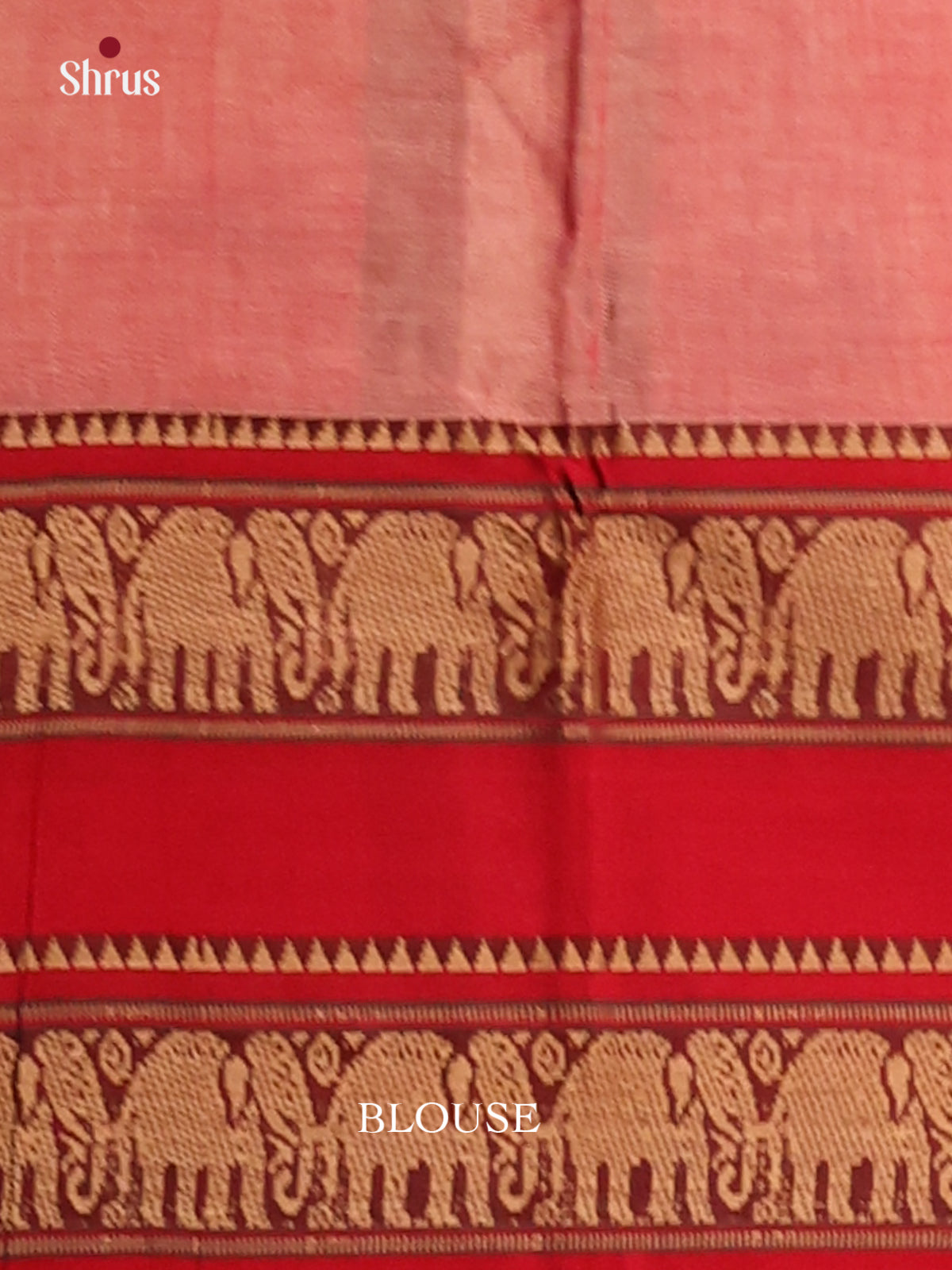 Pink with Red - Narayanpet Cotton Saree - Shop on Shrus.com