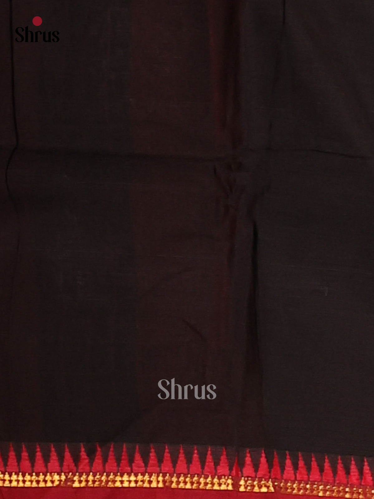 Black with Red - Narayanpet Cotton Saree - Shop on Shrus.com