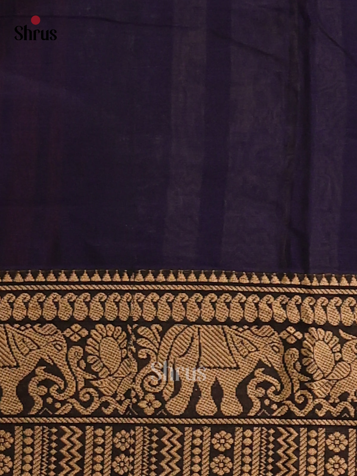 Blue with Red - Narayanpet Cotton Saree - Shop on Shrus.com