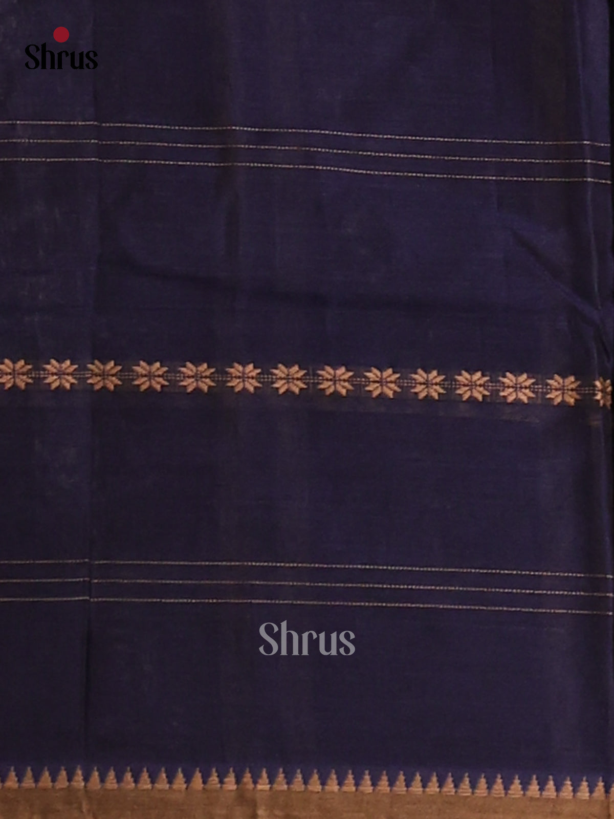 Blue - Narayanpet Cotton Saree - Shop on Shrus.com