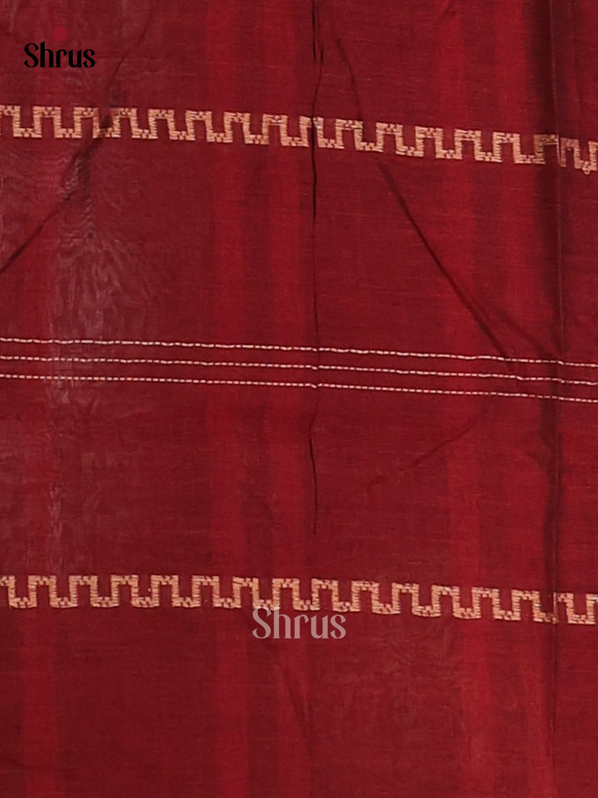 Maroon - Narayanpet Cotton Saree - Shop on Shrus.com