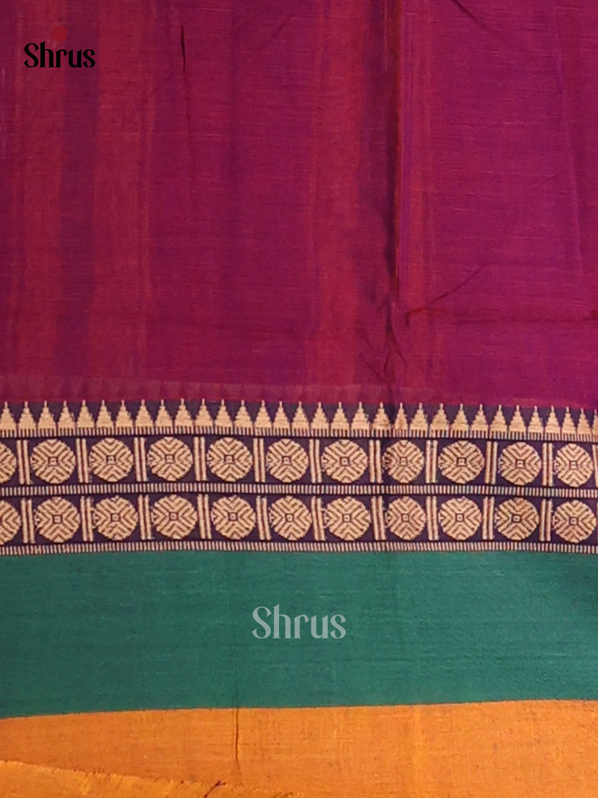 Purple & Green - Narayanpet Cotton Saree - Shop on Shrus.com