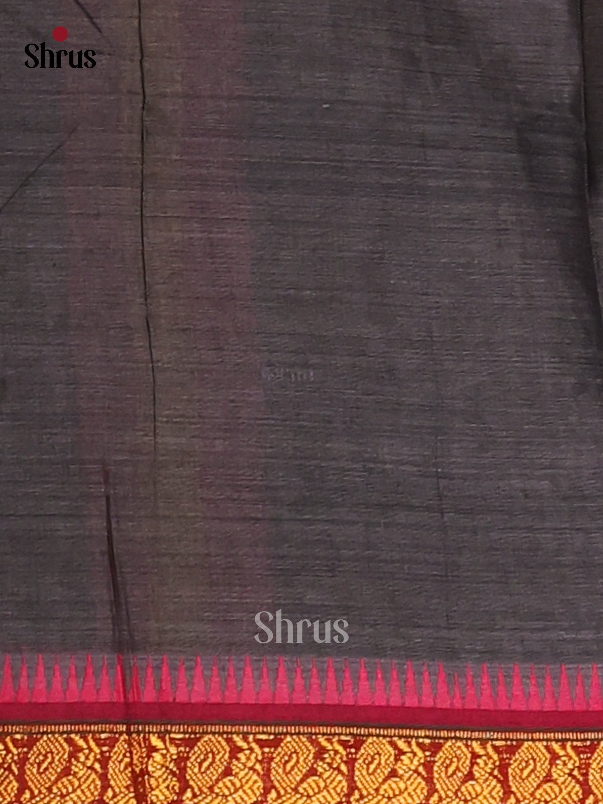 Black with Maroon - Narayanpet Cotton Saree - Shop on Shrus.com