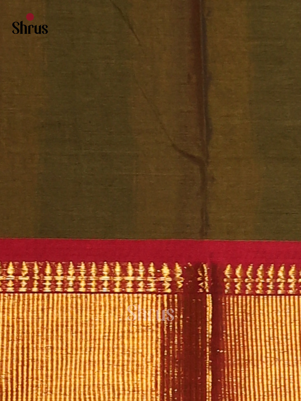 Mehandi green - Narayanpet Cotton Saree - Shop on Shrus.com