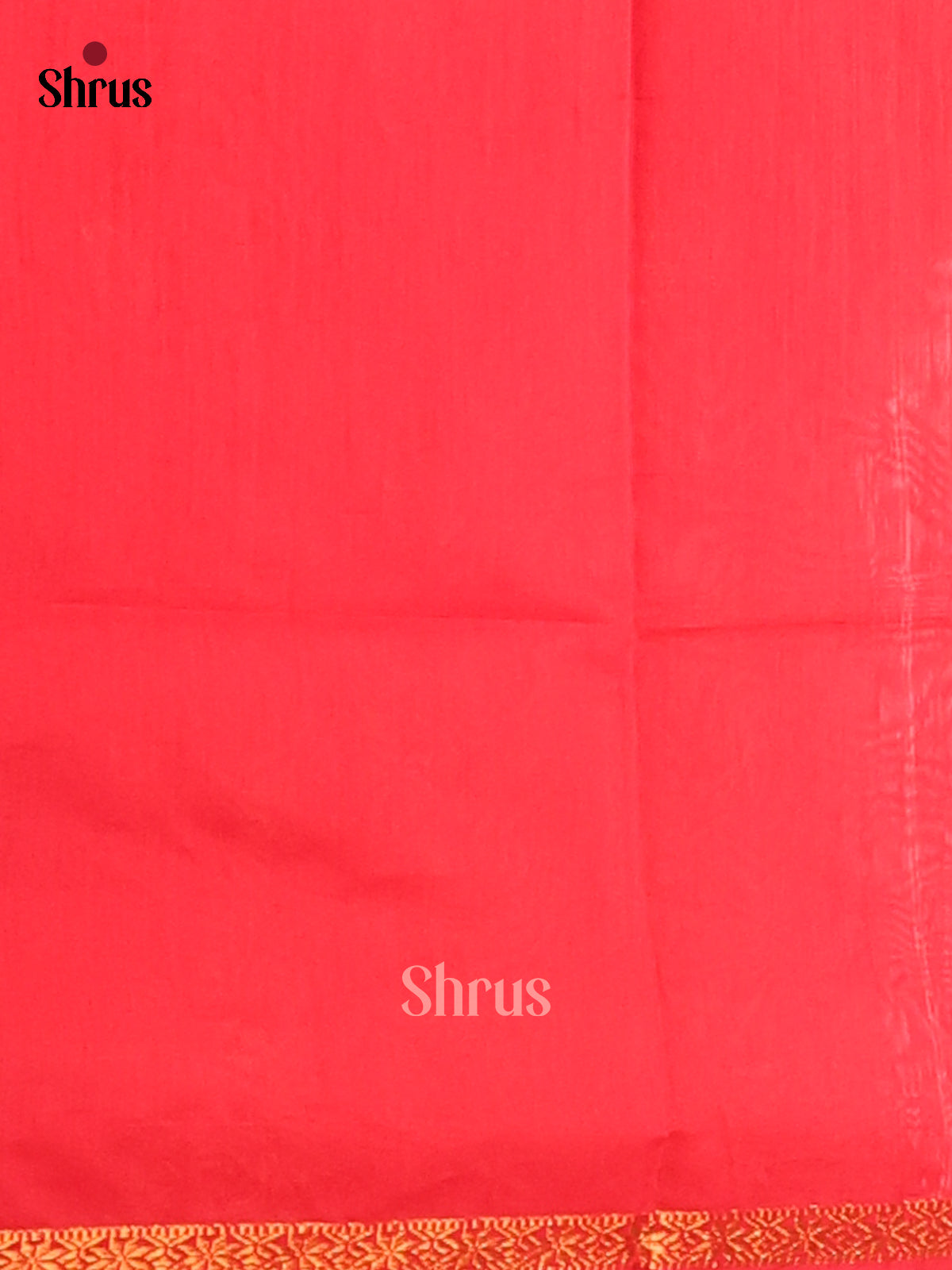 Orange & Red - Semi Maheshwari Saree - Shop on Shrus.com