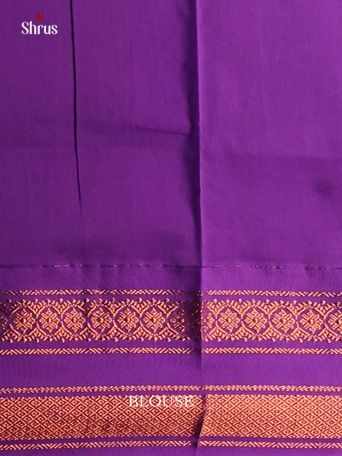 Pretty Teal Kalyani Cotton Saree with Purple Zari Woven Pallu & Zari Border - Shop on Shrus.com