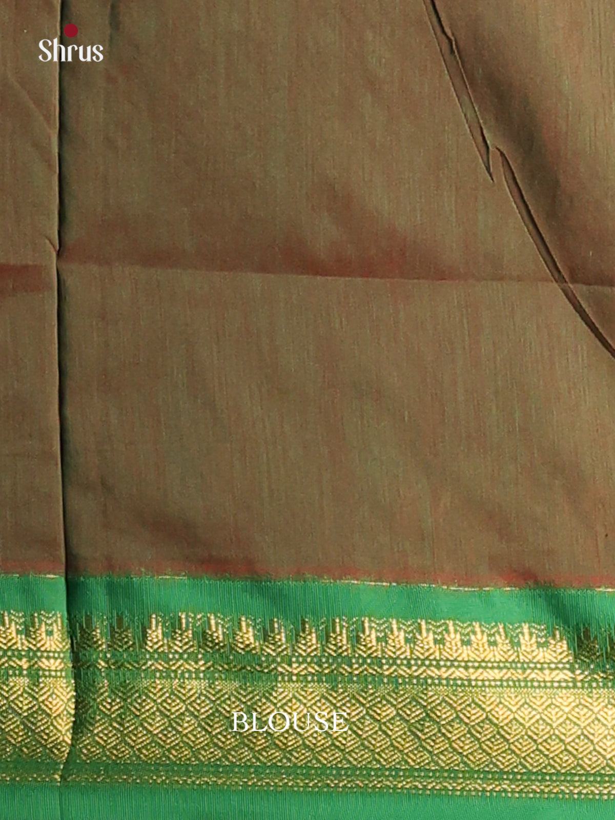 Classy Maroon Kalyani Cotton Saree with Green Zari Woven Pallu & Zari Border - Shop on Shrus.com
