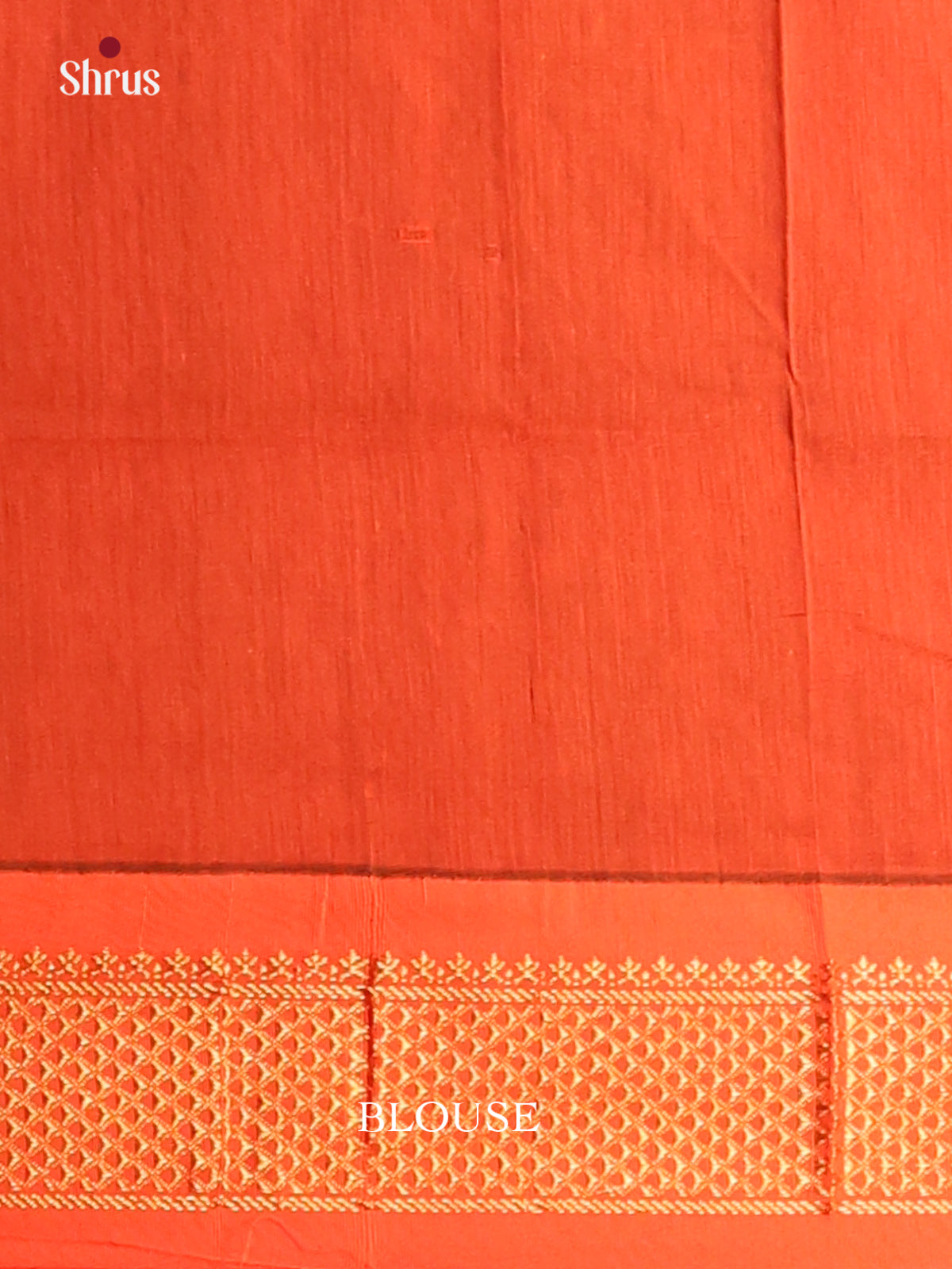 Blue with Orange - Kalyani Cotton Saree - Shop on Shrus.com