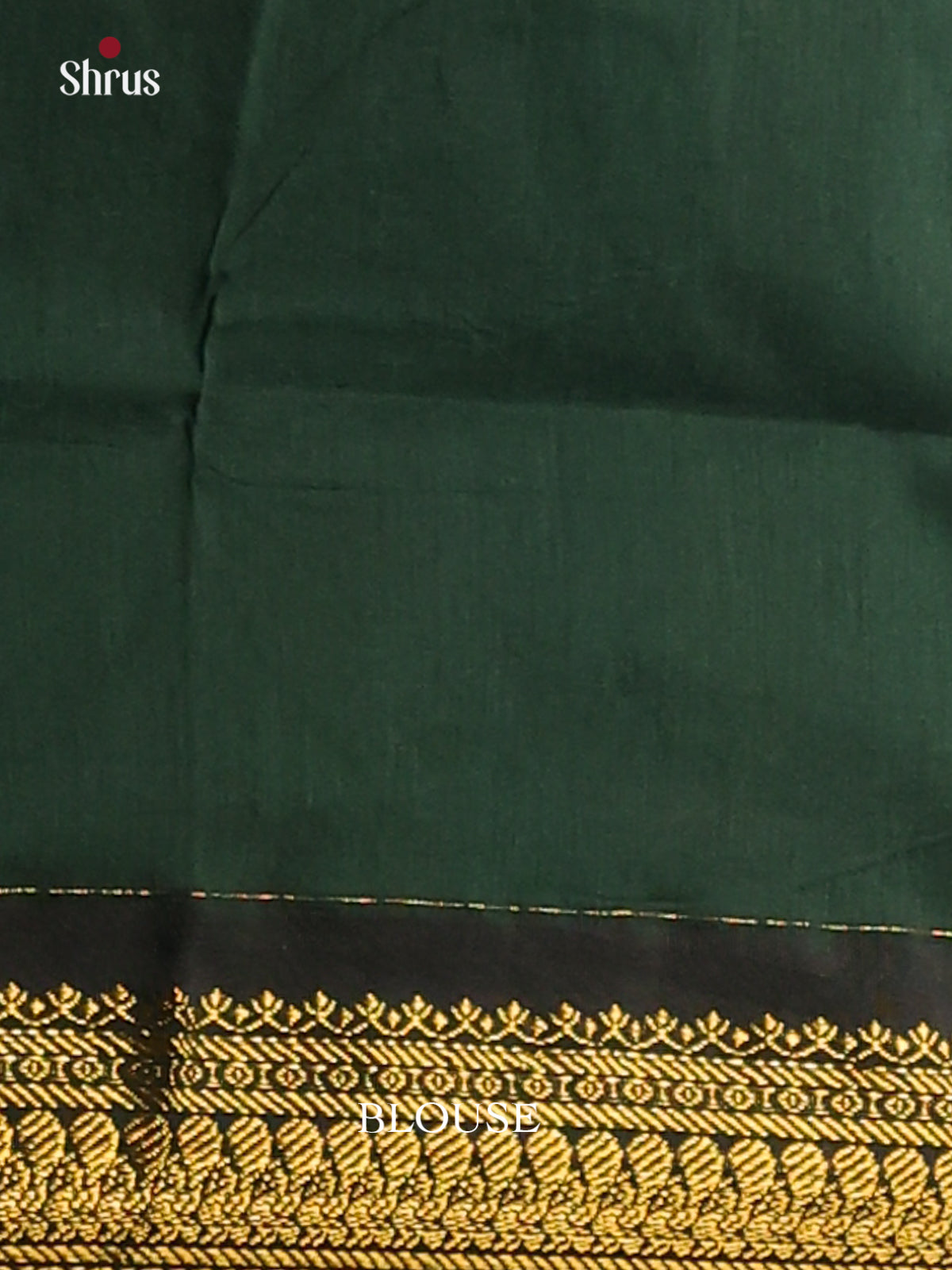 Elegant Gold Kalyani Cotton Saree with Contrast Green Zari Border & Thread Woven Buttas - Shop on Shrus.com