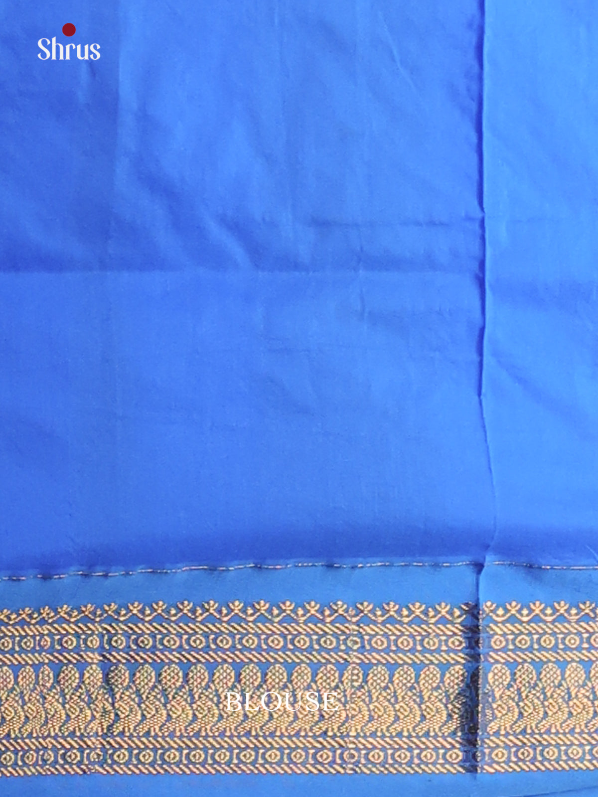 Pretty Lite Blue Kalyani Cotton Saree with Thread Woven Buttas, Blue Zari Border & Pallu - Shop on Shrus.com