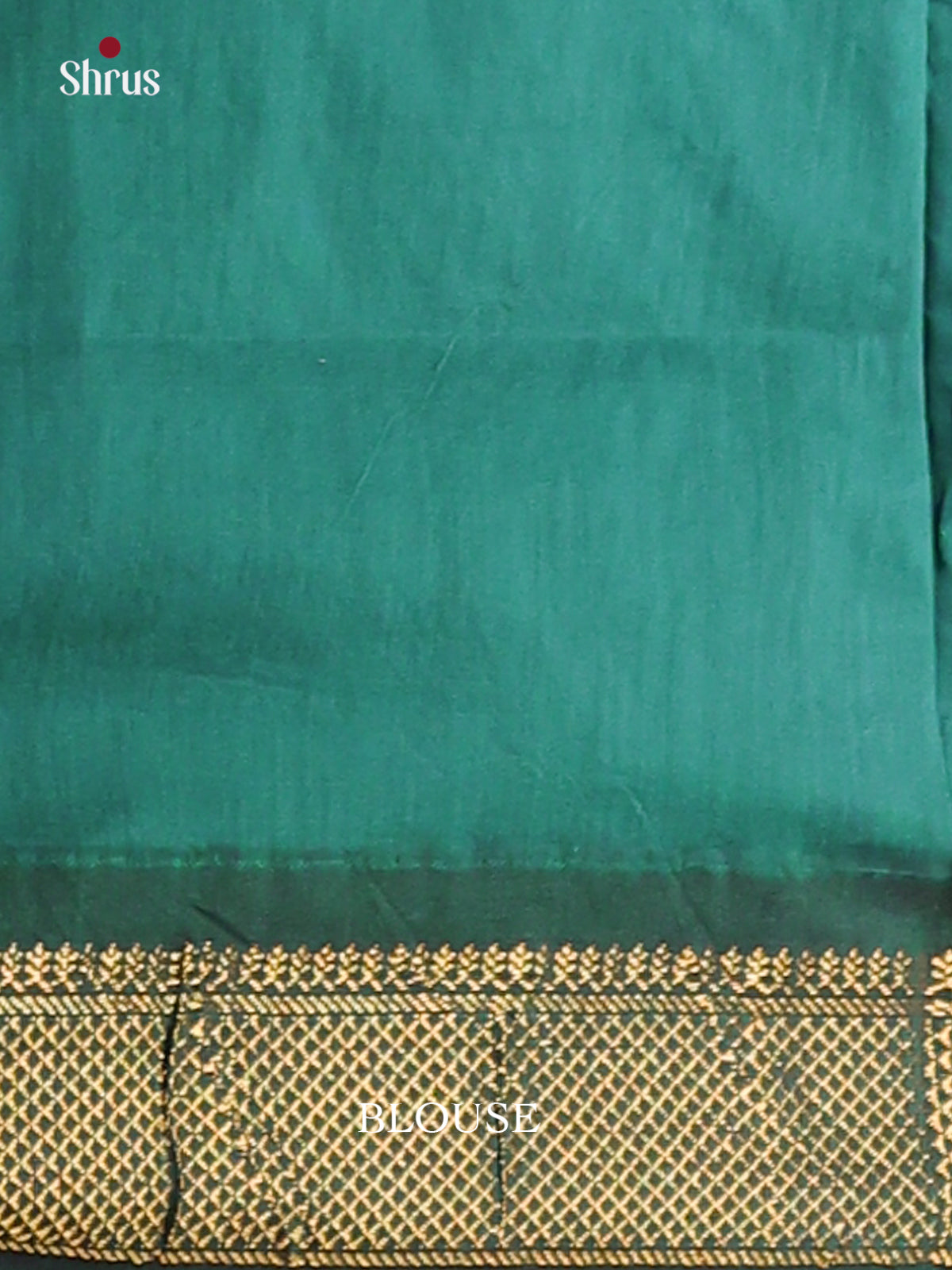 Elegant Blue Kalyani Cotton Saree with Contrast Green Zari Border & Woven Pallu - Shop on Shrus.com