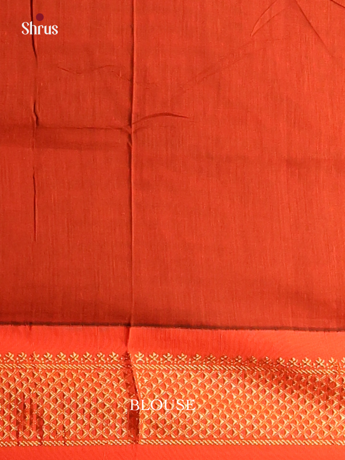 Classy Green Kalyani Cotton Saree with Orange Zari Border & Thread Woven Buttas Pallu - Shop on Shrus.com